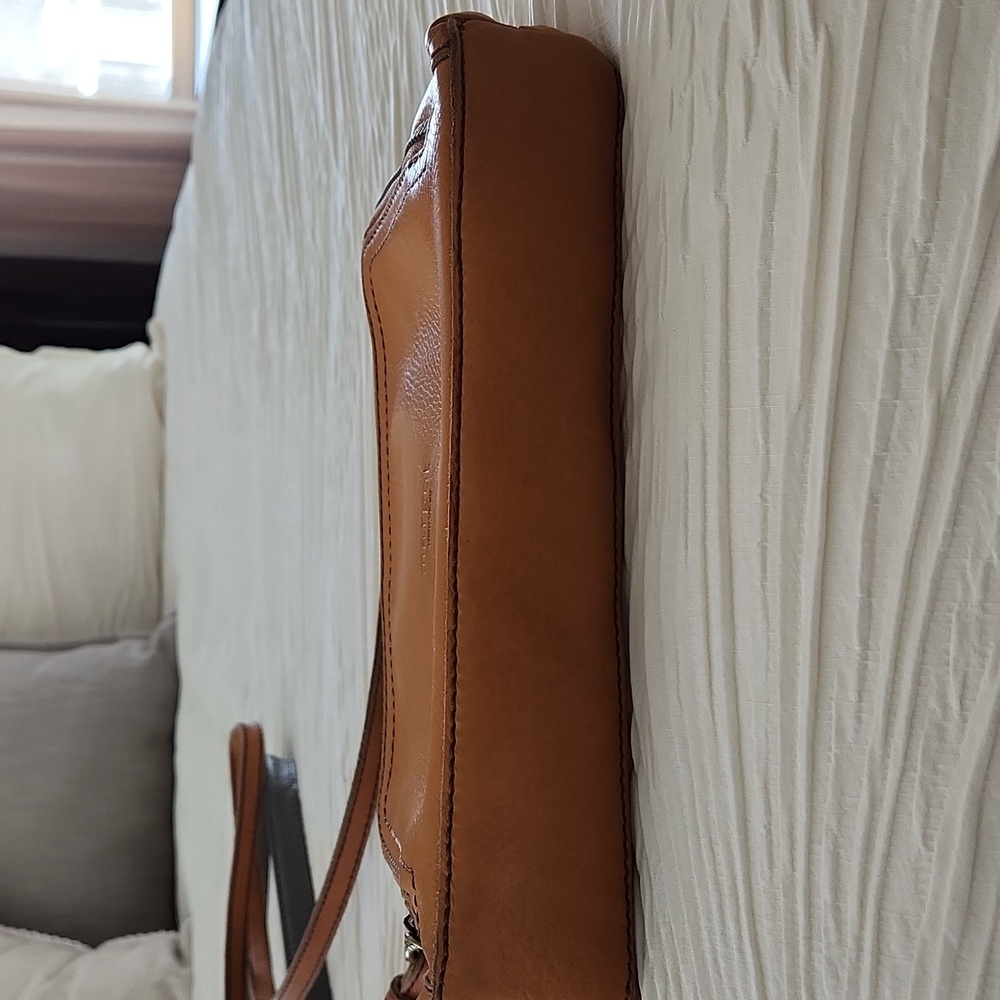 Margot Tan Leather Crossbody Bag - Picture 8 of 14